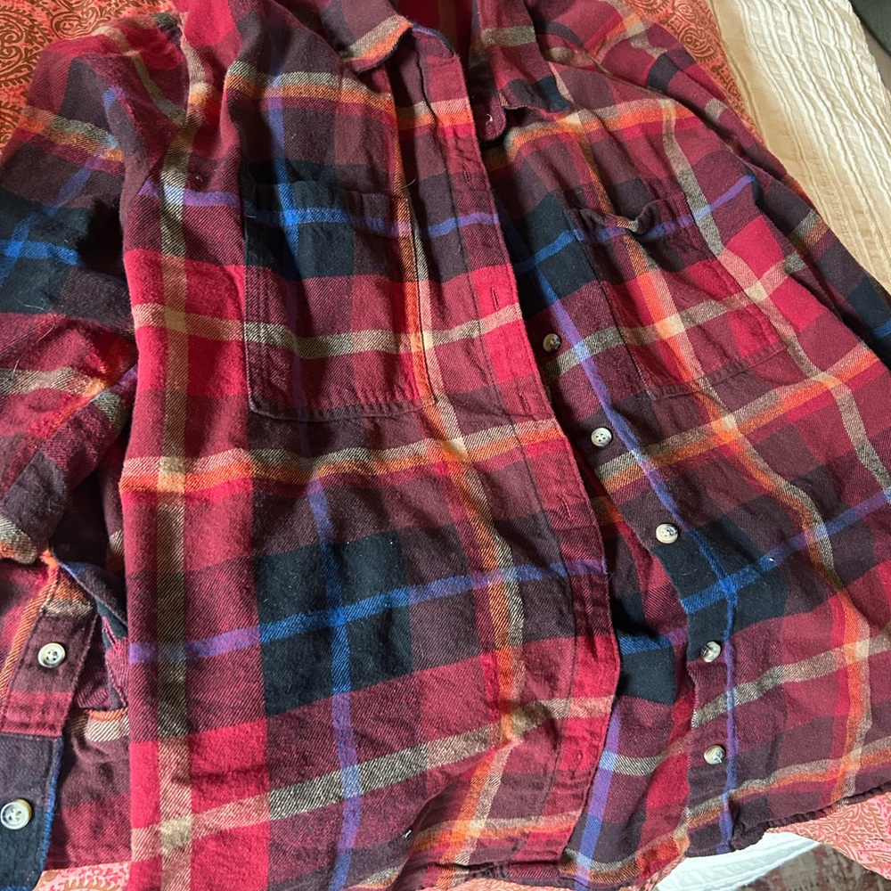 Plaid button down